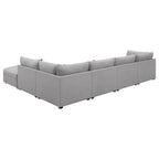 Cambria Modern Modular Fabric Sectional Sofa in Gray (Various Sizes)