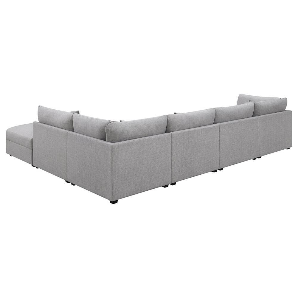 Cambria Modern Modular Fabric Sectional Sofa in Gray (Various Sizes)