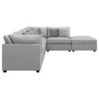 Cambria Modern Modular Fabric Sectional Sofa in Gray (Various Sizes)