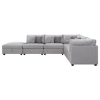 Cambria Modern Modular Fabric Sectional Sofa in Gray (Various Sizes)