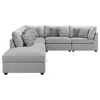 Cambria Modern Modular Fabric Sectional Sofa in Gray (Various Sizes)