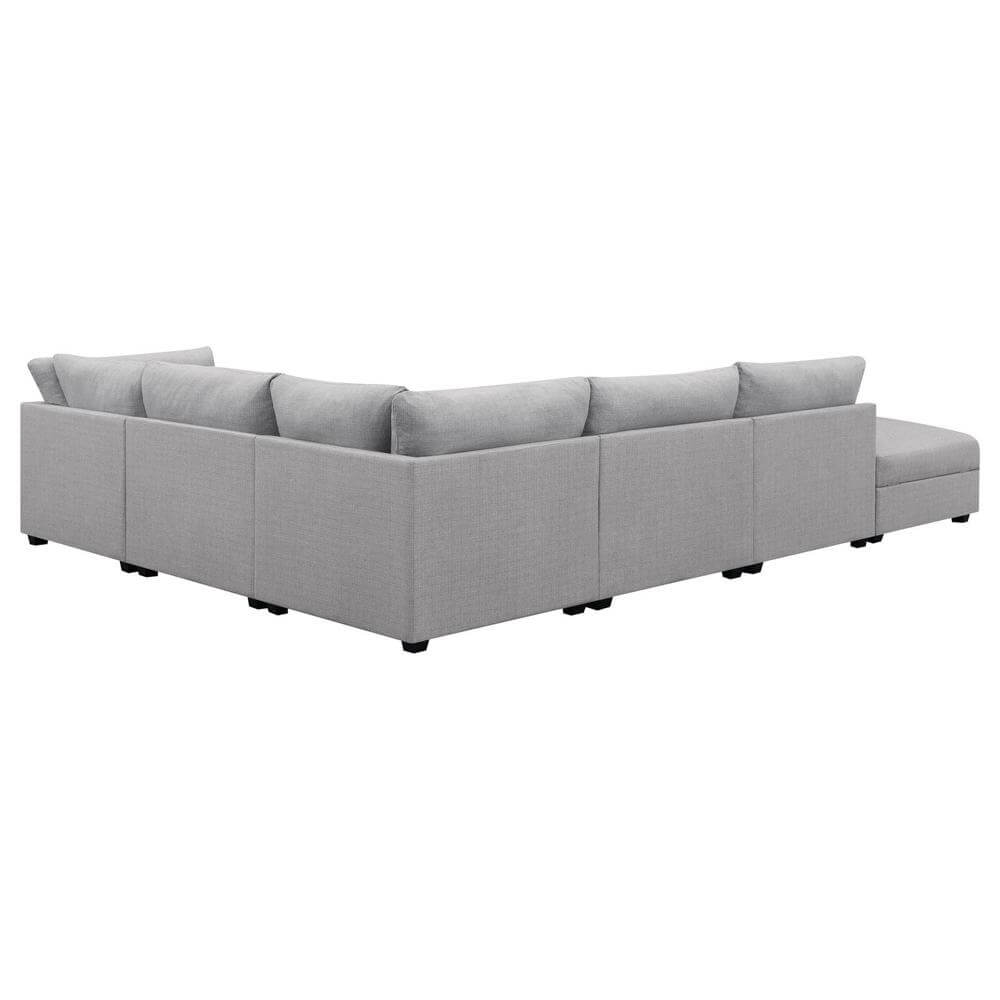 Cambria Modern Modular Fabric Sectional Sofa in Gray (Various Sizes)