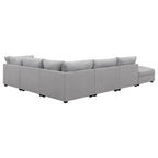 Cambria Modern Modular Fabric Sectional Sofa in Gray (Various Sizes)