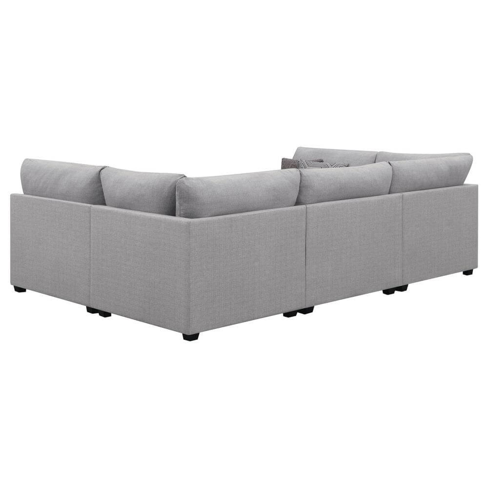 Cambria Modern Modular Fabric Sectional Sofa in Gray (Various Sizes)