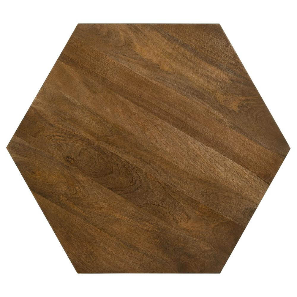 Zalika Hexagonal Mango Wood Coffee Table 35