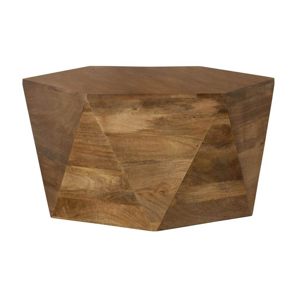 Zalika Hexagonal Mango Wood Coffee Table 35