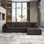 Cecilia Dark Gray Modular Chaise Sofa Sectional 121