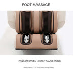 Full Body Zero Gravity Shiatsu Massage Chair SL-Track Recliner (Black or Beige)