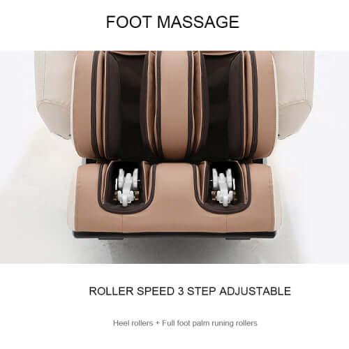 Full Body Zero Gravity Shiatsu Massage Chair SL-Track Recliner (Black or Beige)