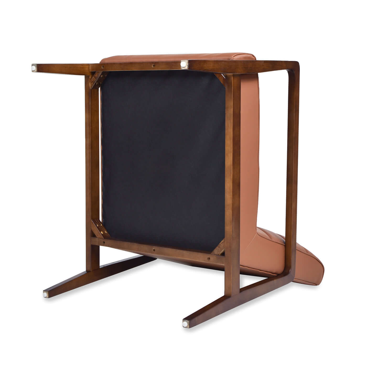 Kenneth Modern-Transitional Leather Lounge Accent Chair