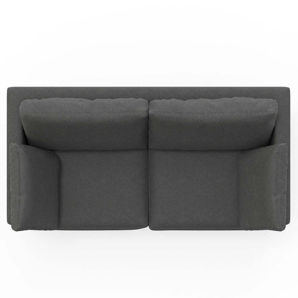 Ava MCM Gray Performance Fabric Sofa Loveseat 76L (2 Color Options)