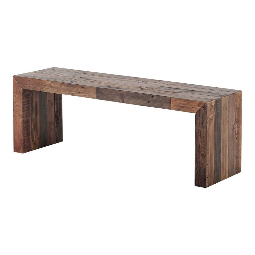 Industrial Solid Pine Wood Bench 51