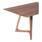 Godenza Solid Walnut Wood Rectangular Dining Table 71 (3 Colors)