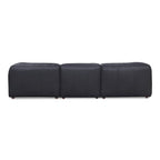 Form Black Genuine Leather Modular Sectional Sofa (2 Colors and Sizes)