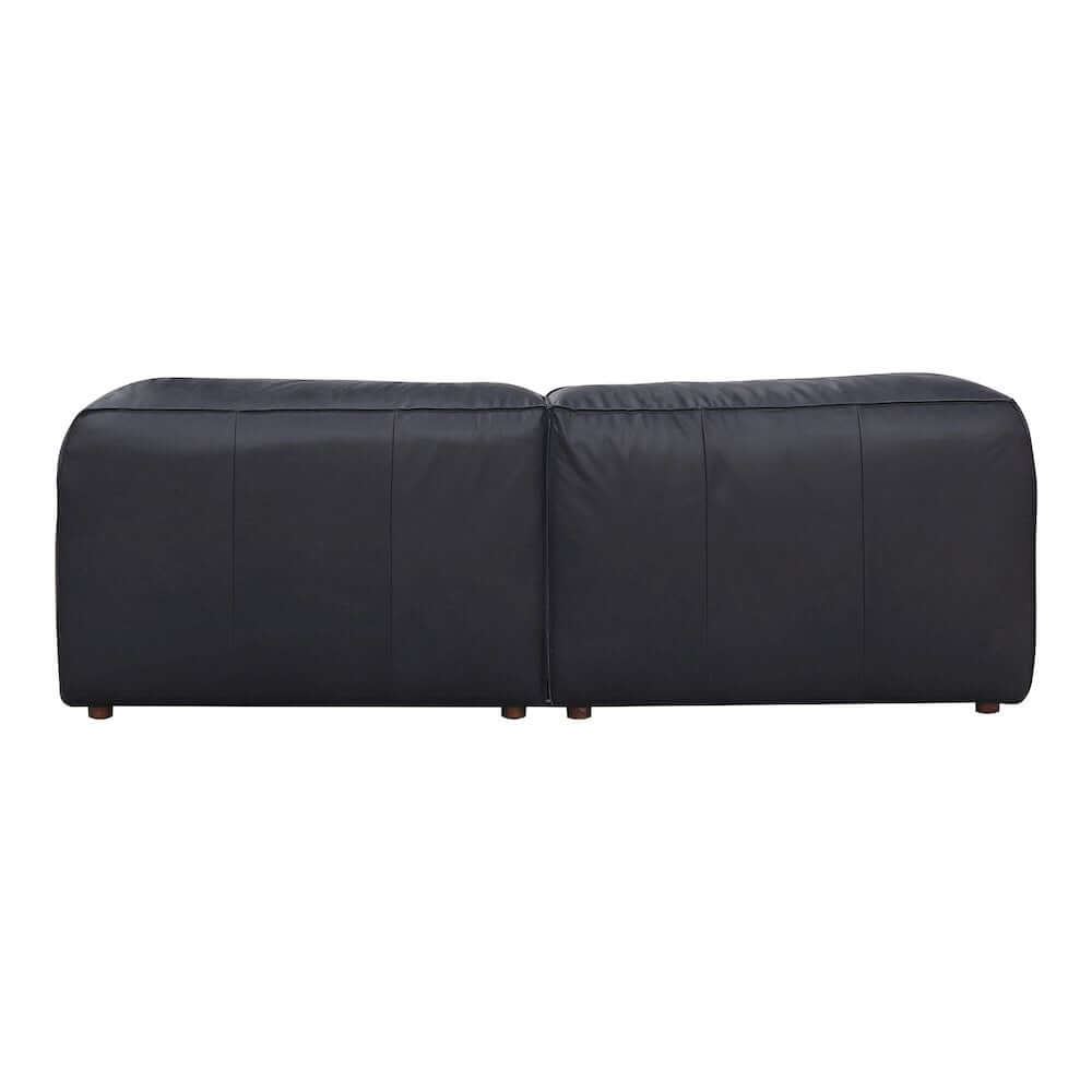 Form Black Genuine Leather Modular Sectional Sofa (2 Colors and Sizes)