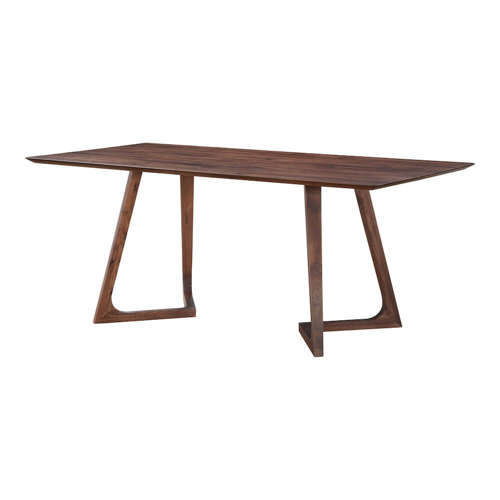 Godenza Solid Walnut Wood Rectangular Dining Table 71 (3 Colors)