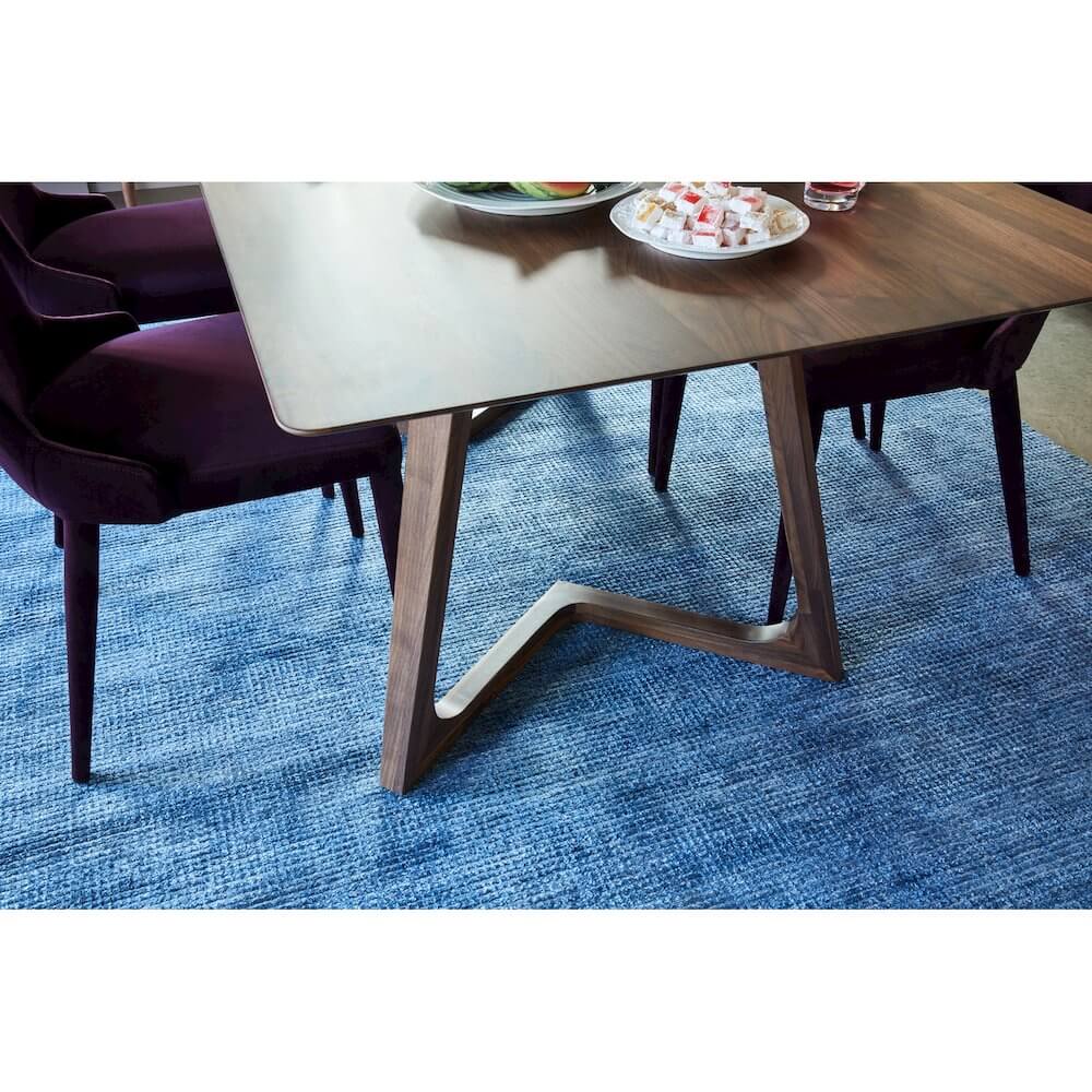 Godenza Solid Walnut Wood Rectangular Dining Table 71 (3 Colors)