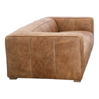Bolton Modern Genuine Leather Square Arm Sofa 101