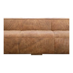Bolton Modern Genuine Leather Square Arm Sofa 101