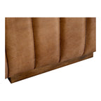 Castle Top-Grain Leather Channel Tufted Sofa 95 (2 Colors)