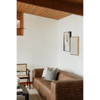 Castle Top-Grain Leather Channel Tufted Sofa 95 (2 Colors)