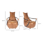 Carlisle Genuine Leather Club Chair