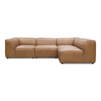 Form Black Genuine Leather Modular Sectional Sofa (2 Colors and Sizes)