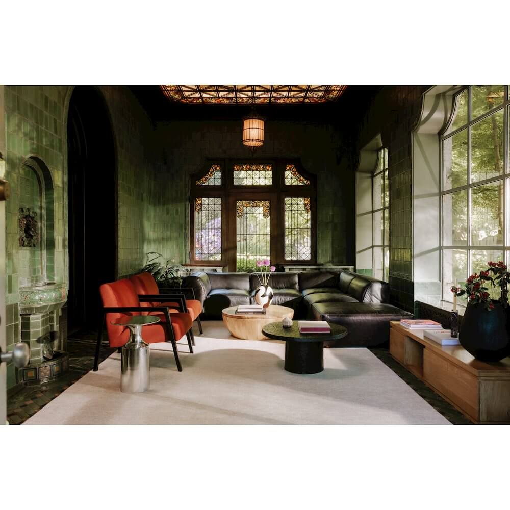 Form Black Genuine Leather Modular Sectional Sofa (2 Colors and Sizes)