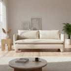 Estelle Modern Fabric Armless Sofa 79' (2 Colors)