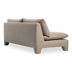 Estelle Modern Fabric Armless Sofa 79' (2 Colors)