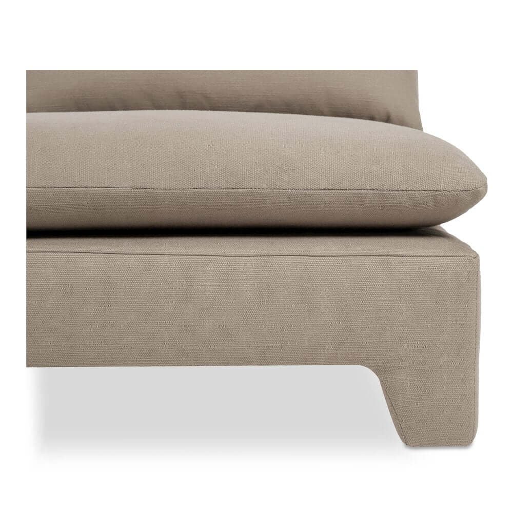 Estelle Modern Fabric Armless Sofa 79' (2 Colors)