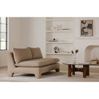 Estelle Modern Fabric Armless Sofa 79' (2 Colors)