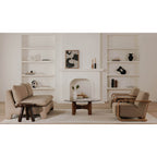 Estelle Modern Fabric Armless Sofa 79' (2 Colors)