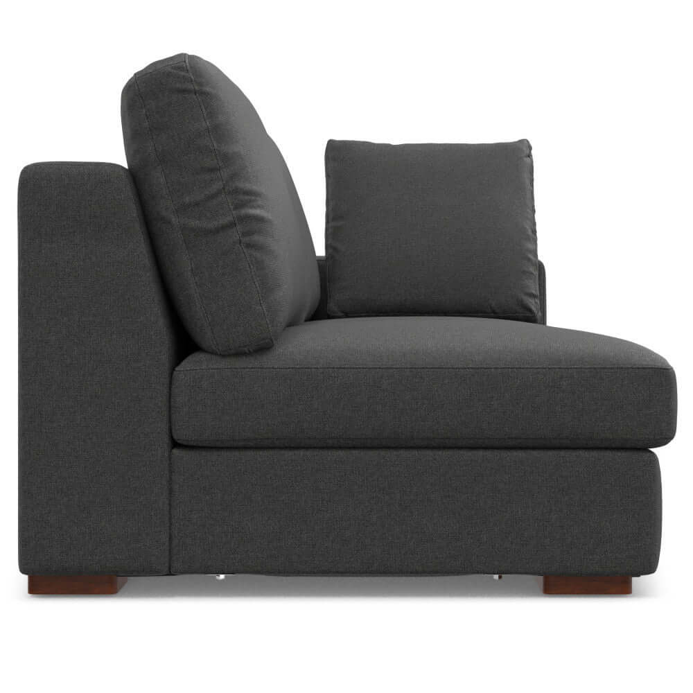 Charlie Modern Deep Seat Sectional Chaise Sofa 122 (2 Colors)