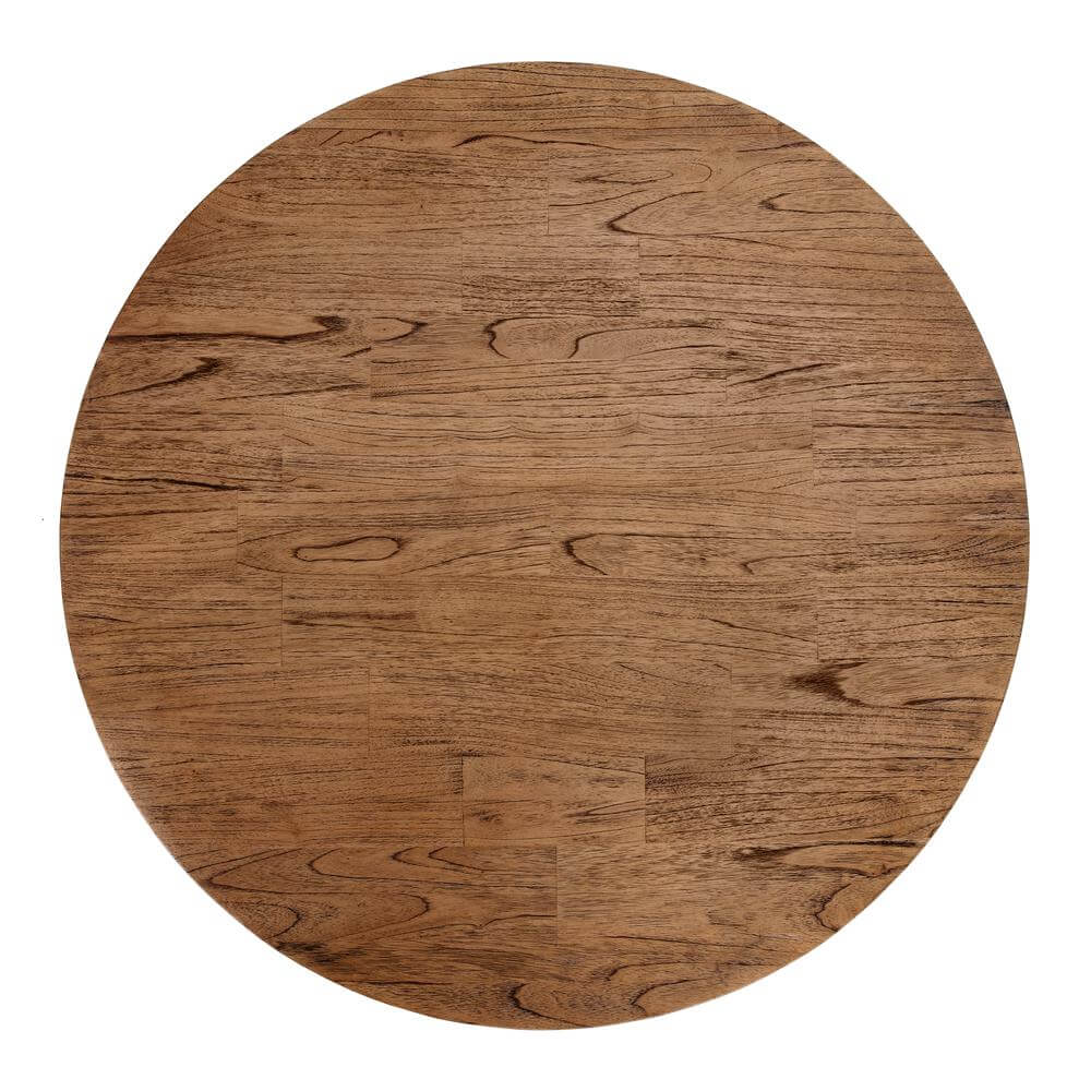 Kamari Rattan Round Coffee Table Solid Wood Top 44