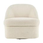 Hurley Beige Chenille Swivel Lounge Chair
