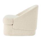 Hurley Beige Chenille Swivel Lounge Chair