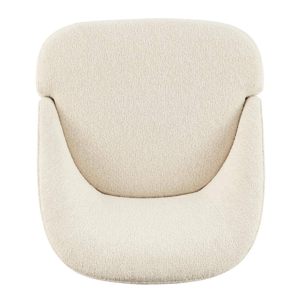 Hurley Beige Chenille Swivel Lounge Chair