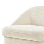 Hurley Beige Chenille Swivel Lounge Chair