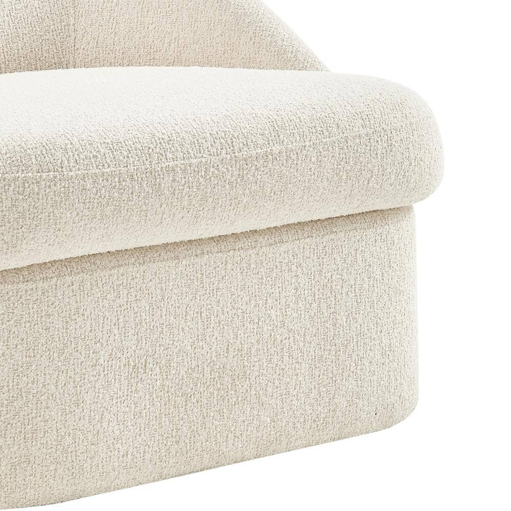 Hurley Beige Chenille Swivel Lounge Chair