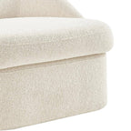 Hurley Beige Chenille Swivel Lounge Chair