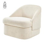 Hurley Beige Chenille Swivel Lounge Chair