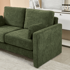 Small Contemporary Loveseat Sofa 58 (4 Colors)