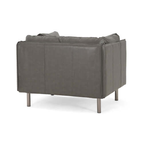 Faux Leather MCM Lounge Chair (3 Colors)