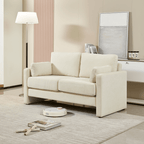 Small Contemporary Loveseat Sofa 58 (4 Colors)