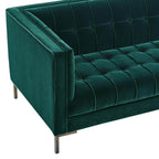 Isaac Tufted Velvet Fabric Sofa 83' (2 Colors)