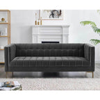 Isaac Tufted Velvet Fabric Sofa 83' (2 Colors)