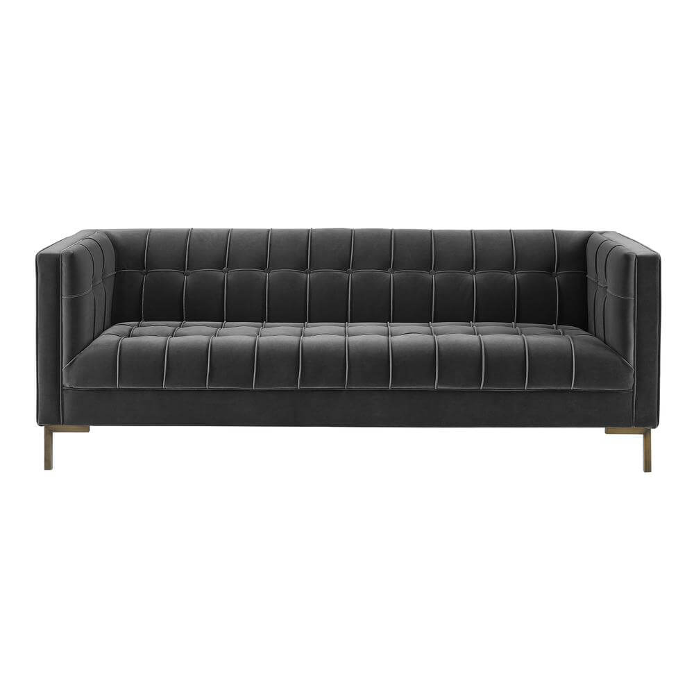 Isaac Tufted Velvet Fabric Sofa 83' (2 Colors)