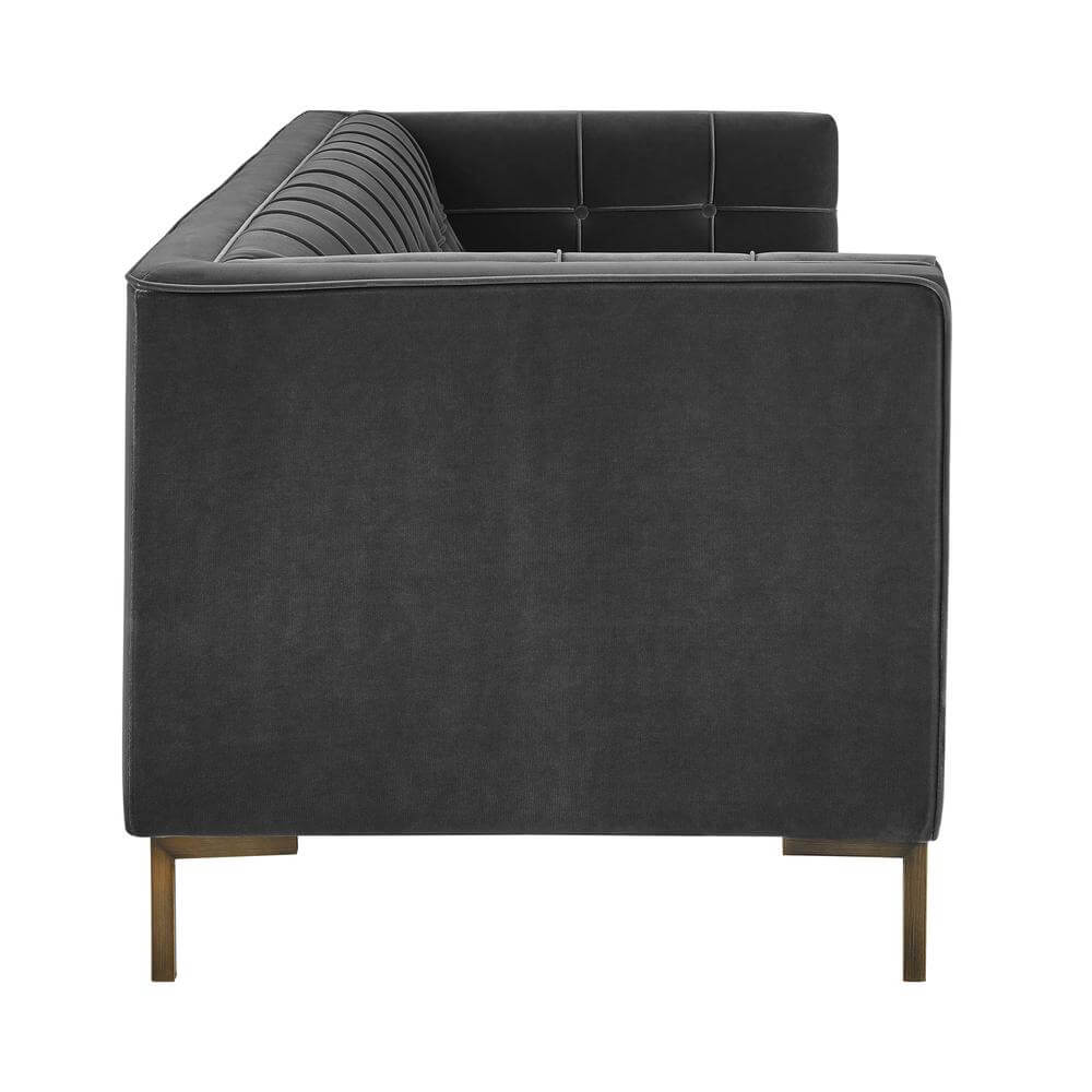 Isaac Tufted Velvet Fabric Sofa 83' (2 Colors)