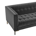 Isaac Tufted Velvet Fabric Sofa 83' (2 Colors)
